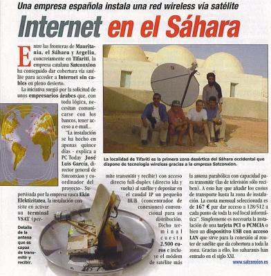 Satconxion in Sahara